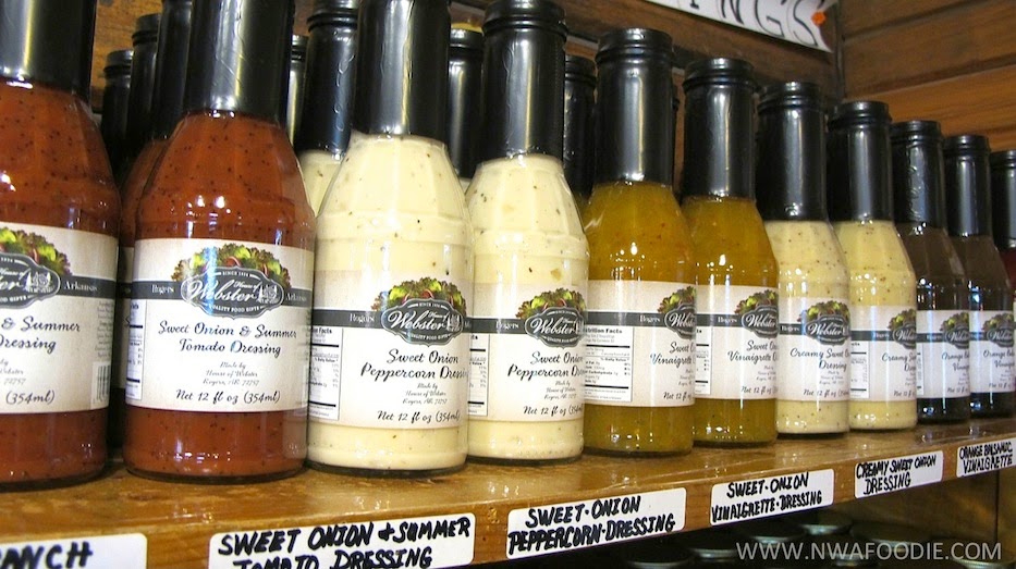 The House of Webster in Rogers Arkansas salad dressing (c)nwafoodie