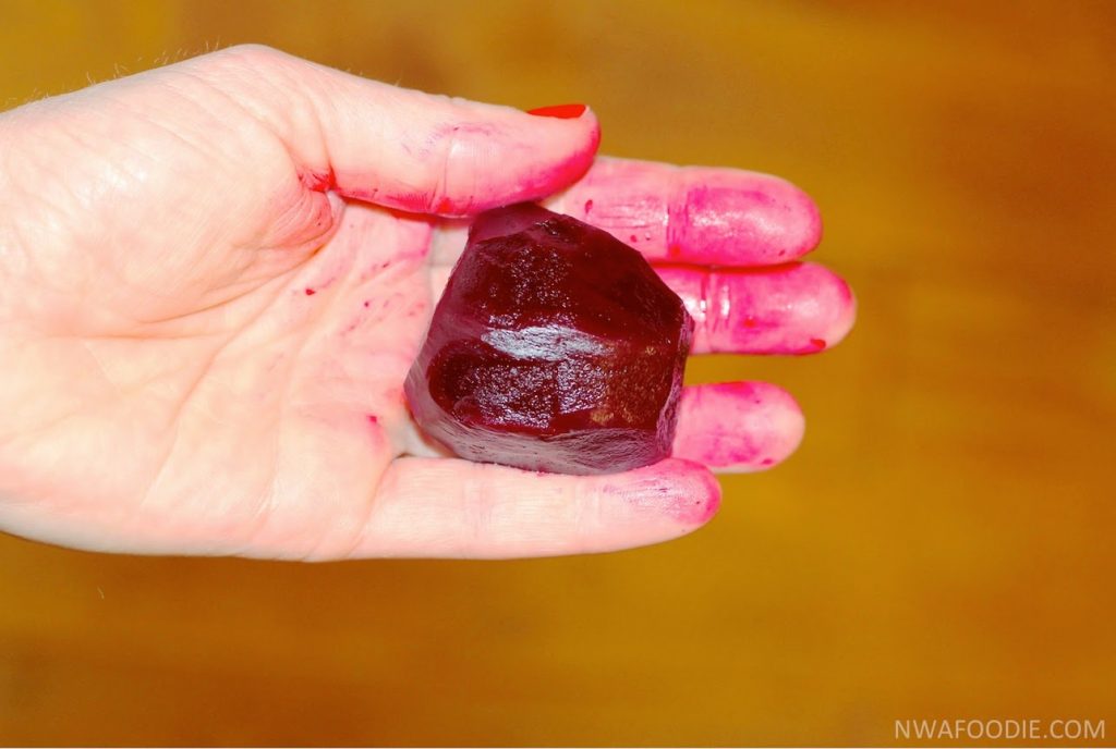 How to remove beet stains from your fingers - before (c)nwafoodie