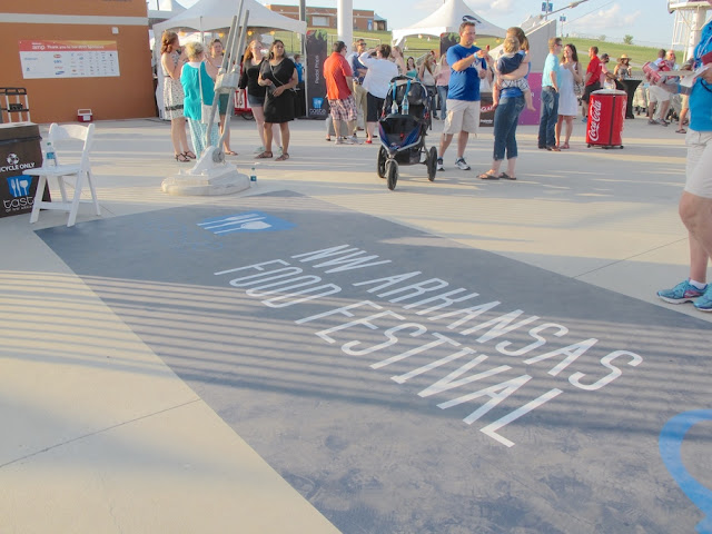 Taste of NWA Food Festival - sign on the ground (c)nwafoodie