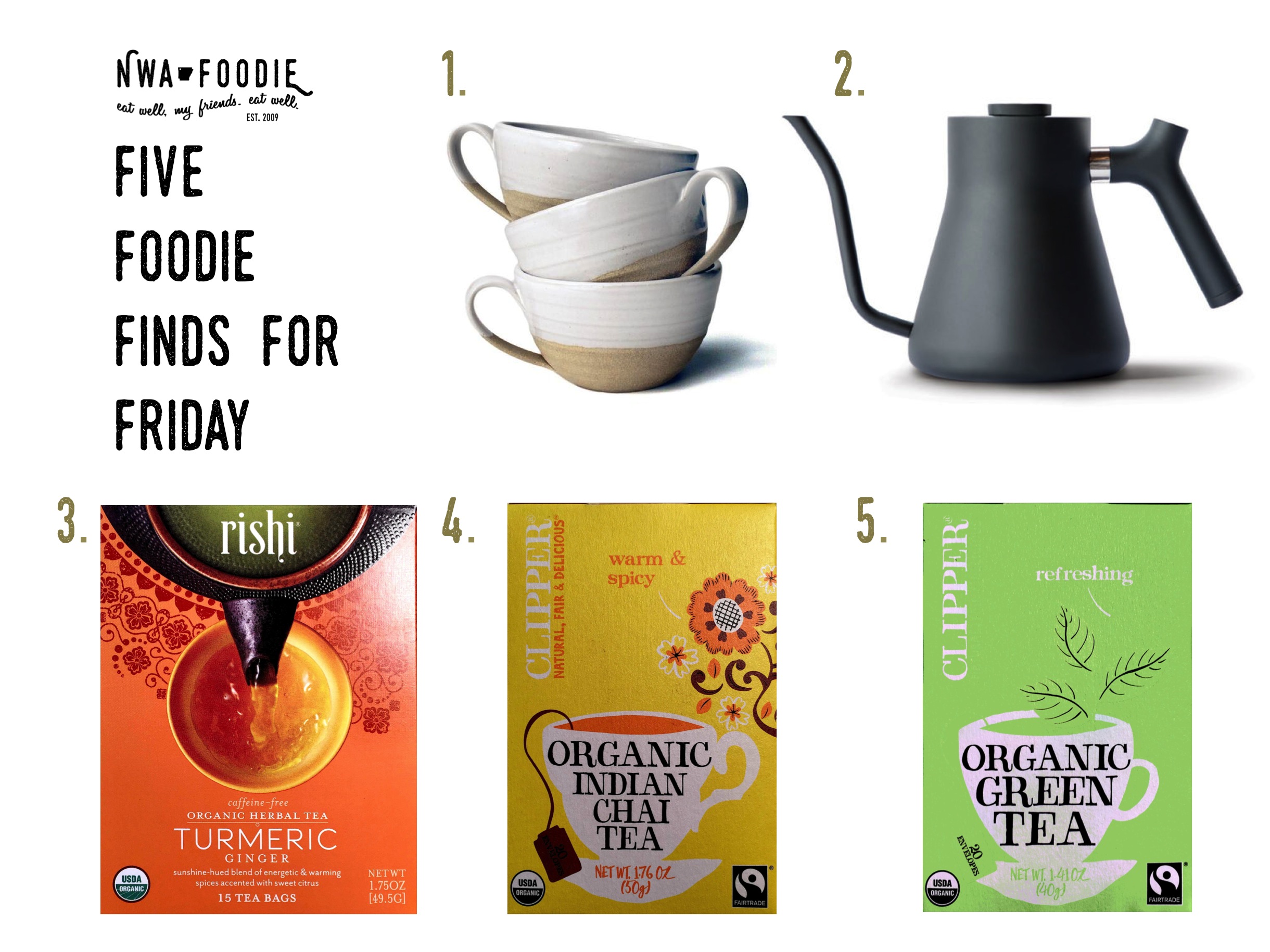 Five Foodie Finds For Friday, Rishi Tea, Clipper Tea (c)nwafoodie