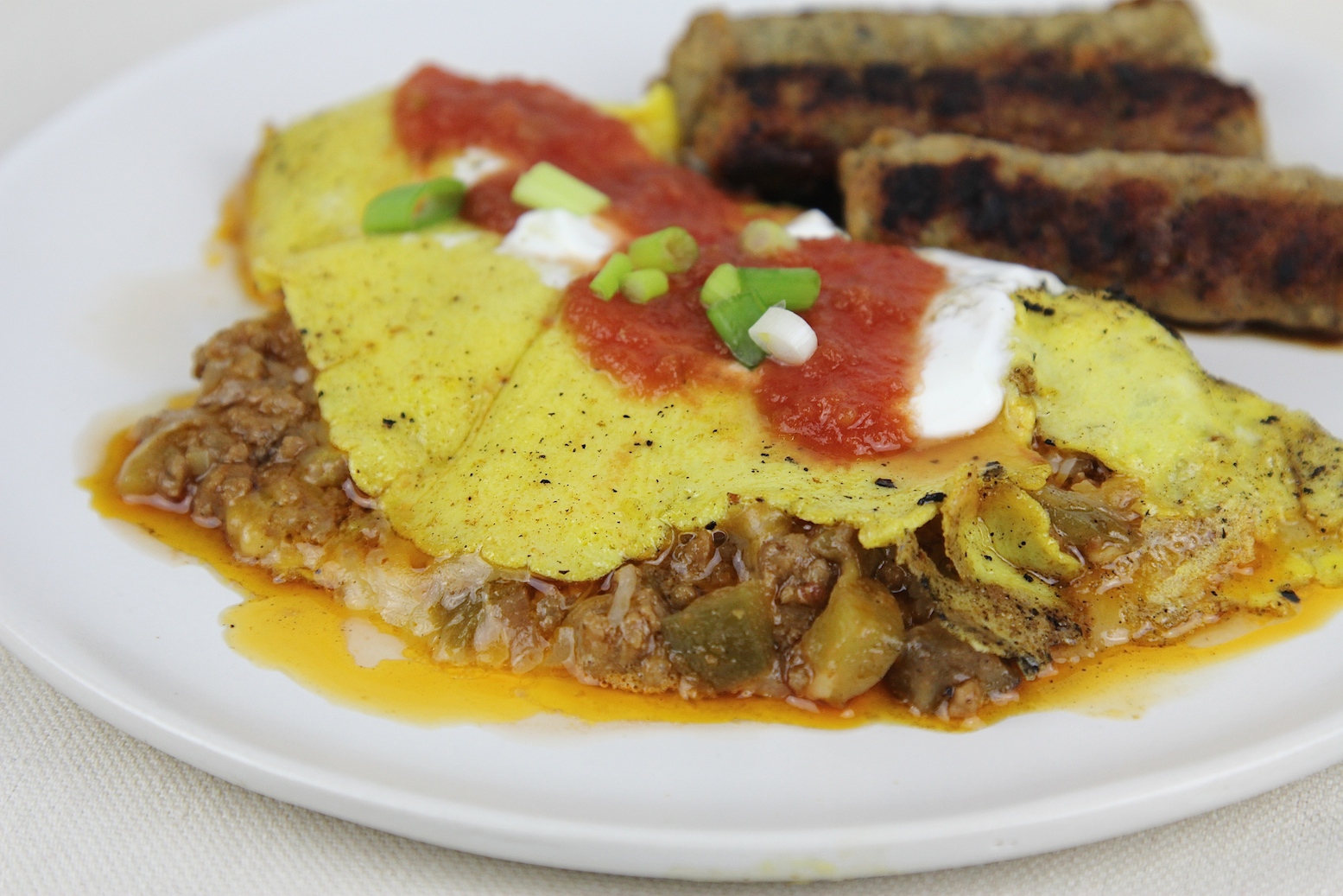 AD Sloppy Joes with a kiss of apple cider vinegar - omelet (c)nwafoodie