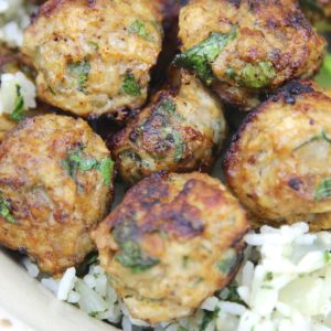healthy low-carb taco meatballs up close 2 (c)thejoyofeatingwell
