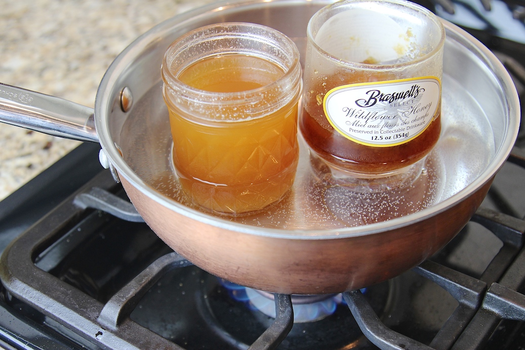 How to de-crystallize honey - on stove (c)nwafoodie