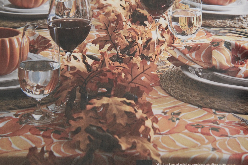 fall catalogue inspiration - crate and barrel - tablecloth (c)nwafoodie