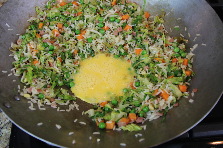 Ad. Fried Egg Rice. #ShopRiceland Riceland Foods Boil-In-Bag Harps Food Stores - add egg (c)nwafoodie