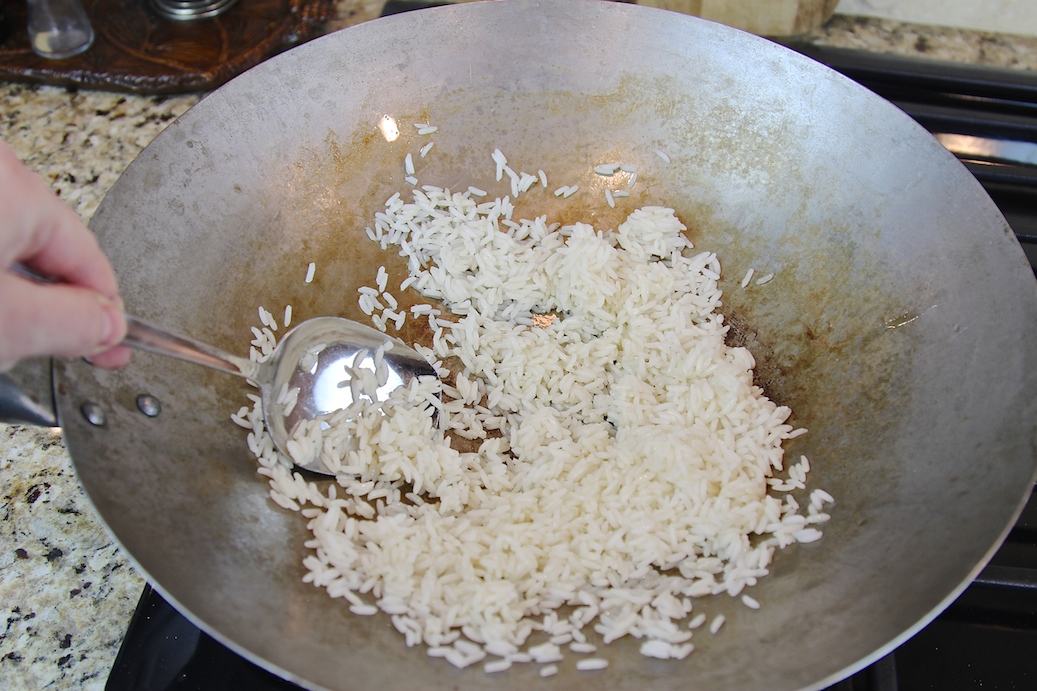 Ad. Fried Egg Rice. #ShopRiceland Riceland Foods Boil-In-Bag Harps Food Stores - stir rice (c)nwafoodie