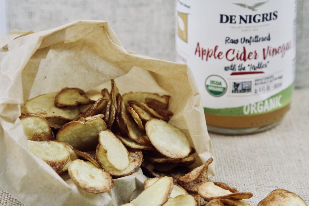 How to make Air Fryer salt and vinegar potato chips. - Simple Joyful Food