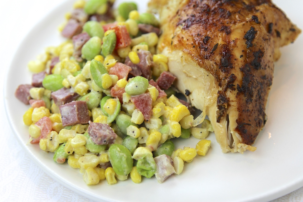 #ad Kitchen|Fields Tour Postmaster’s Grill soybean succotash #ArSoyStory #miraclebean - main (c)nwafoodie