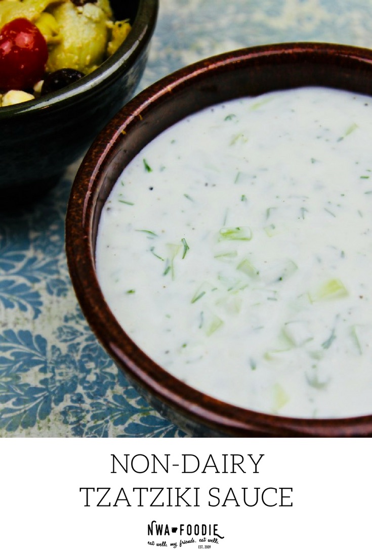 #ad Non-dairy Tzatziki sauce - Arkansas Soybean Promotion Board #ARSoyStory #ARSoySupper #themiraclebean - Pinterest (c)nwafoodie