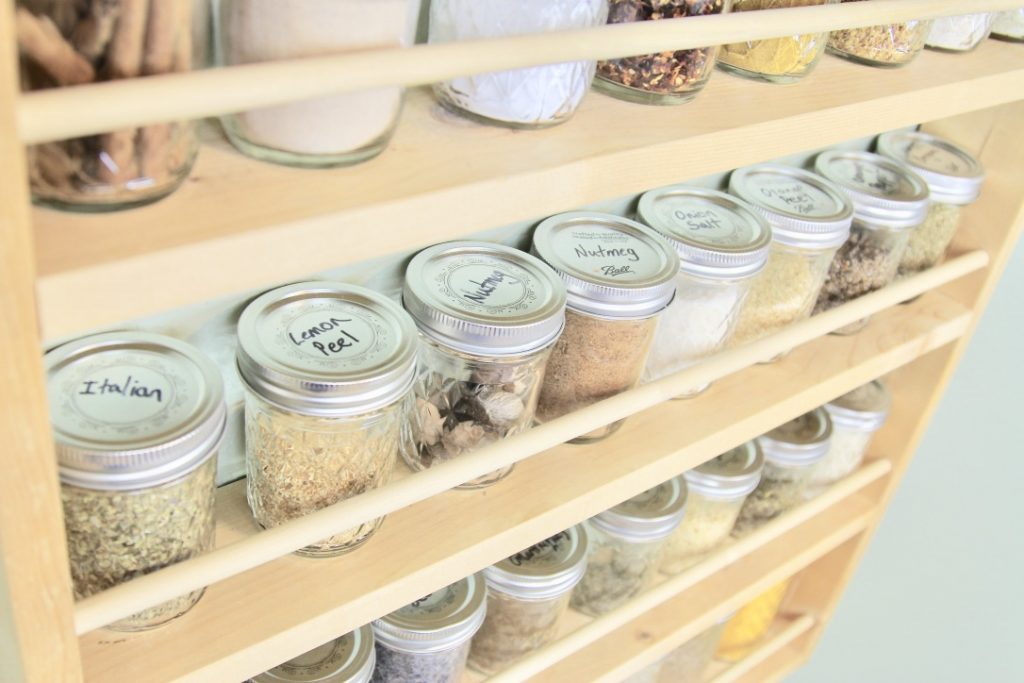 pantry inspiration - Beth Stephens - spice rack up close (c)thejoyofeatingwell