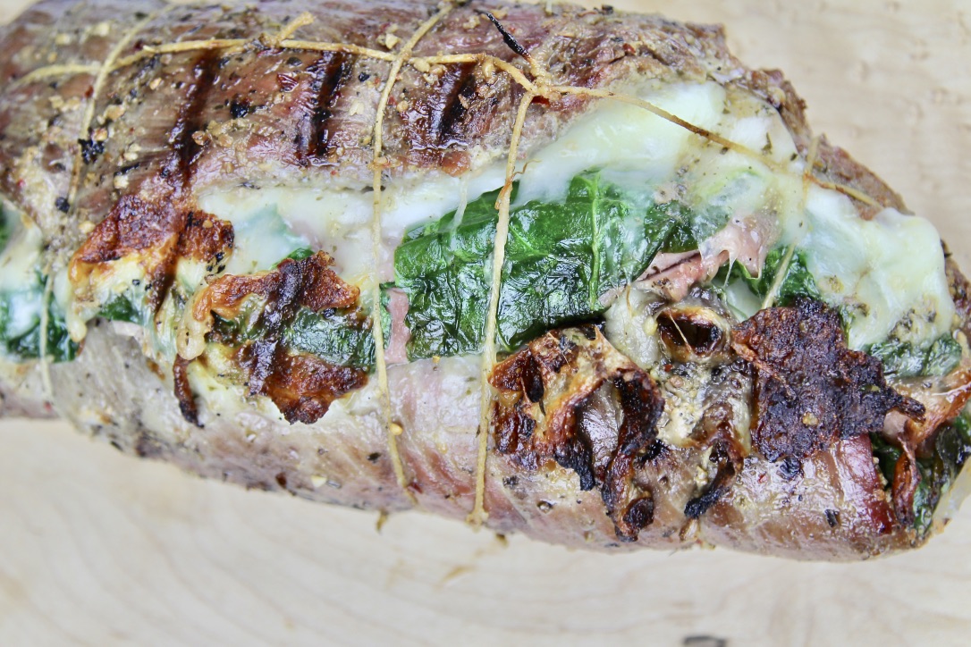 Grilled stuffed flank steak sale