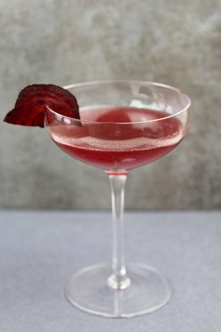 De-Icer Martini made with beet juice and a touch of salt - main (c)simplejoyfulfood