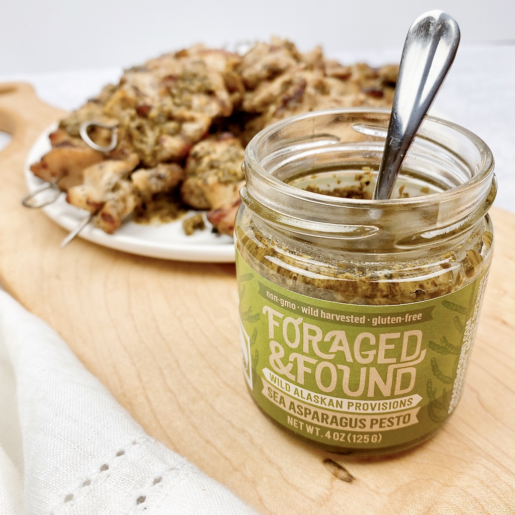 Foraged-Found-Grilled-chicken-skewers-with-kelp-pesto-open-jar