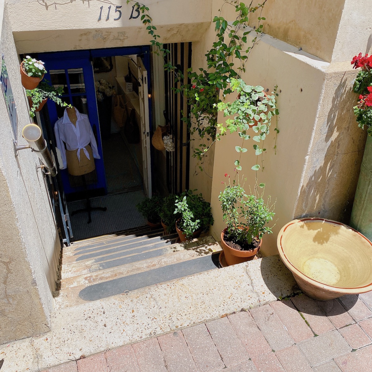 looking down steps